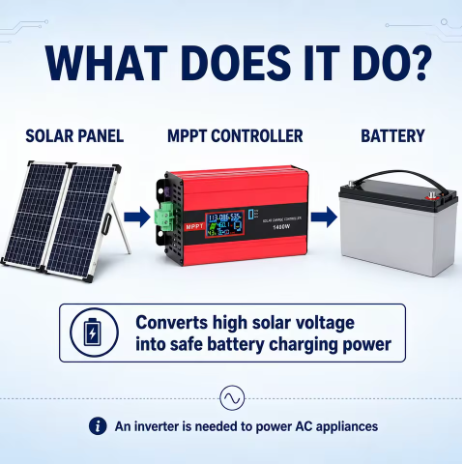 MPPT Step Down Solar Charge Controller Working Principle