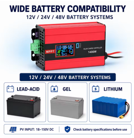 MPPT Buck Controller for 12V 24V 48V Batteries